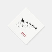 Schöner oder schöner Rentier des Weihnachtsmanns Serviette (Ecke)