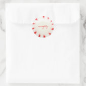 Schöner oder unschöner Urlaubsaufkleber Runder Aufkleber (Tasche)