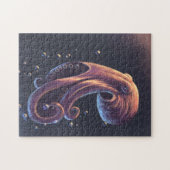 Schöner Oktopus im Wasser Puzzle (Horizontal)