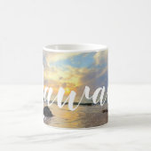 Schöner Orange Maui Sonnenuntergang Kaffeetasse (Mittel)