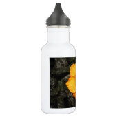 Schöner orangefarbener Hibiskus Blume Trinkflasche (Links)