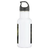 Schöner orangefarbener Hibiskus Blume Trinkflasche (Rückseite)