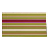 Schöner orchid farbiger Streifen Kissenbezug (Rückseite-Links)