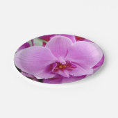 Schöner Orchideen-Pappteller Pappteller (Schrägansicht)