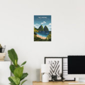 Schöner Ort die Pitons Saint Lucia Reise Poster (Heimbüro)