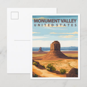 Schöner Ort Monument Valley USA Reise Postkarte