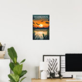 Schöner Ort Okavango-Delta Botswana Reise Poster (Heimbüro)