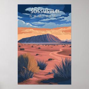Schöner Ort Sossusvle Namibia Reise Poster