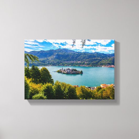Schöner Orta-See, Piemonte, Italien Leinwanddruck (Vorderseite)