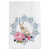 Schöner Osterhase Mittlere Geschenktüte (Rückseite)