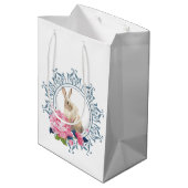 Schöner Osterhase Mittlere Geschenktüte (Rückseite Schrägansicht)