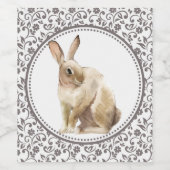 Schöner Osterhase Weinetikett (Einzelnes Label)
