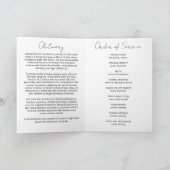 Schöner Ozean Beach Feier des Lebens Beerdigung Programm (Innenseite)