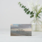 Schöner Ozean-Hintergrund Visitenkarte (Stehend Vorderseite)