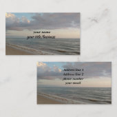 Schöner Ozean-Hintergrund Visitenkarte (Vorne/Hinten)