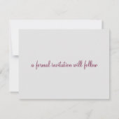 Schöner Ozean Save the Date (Rückseite)