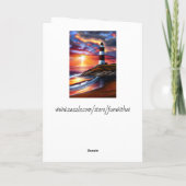 Schöner Ozean Sunset Happy Jubiläum Karte (Rückseite)