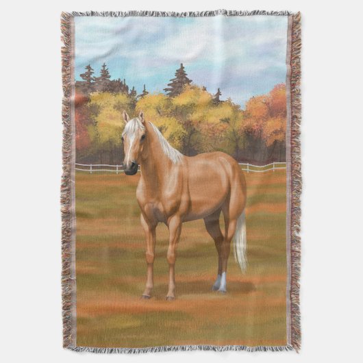 Schöner Palomino Quarter Reitstall Decke (Vorderseite Vertikal)