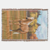 Schöner Palomino Quarter Reitstall Decke (Vorderseite)