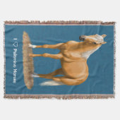 Schöner Palomino Quarter Reitstall Decke (Vorderseite)