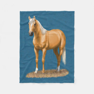 Schöner Palomino Quarter Reitstall Fleecedecke