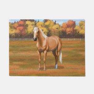 Schöner Palomino Quarter Reitstall Fußmatte