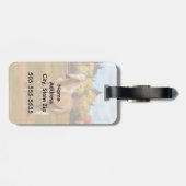 Schöner Palomino Quarter Reitstall Gepäckanhänger (Rückseite horizontal)