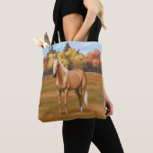 Schöner Palomino Quarter Reitstall Tasche (Von Nahem)