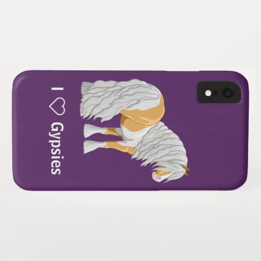 Schöner Palomino Sinti und Roma Vanner Wandern Case-Mate iPhone Hülle (Rückseite (Horizontal))