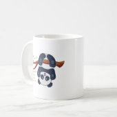 schöner Panda auf dem Kopf Kaffeetasse (Vorderseite Links)