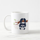 schöner Panda auf dem Kopf Kaffeetasse (Links)