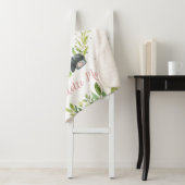 Schöner Panda Bär Rosa Blumengrün Sherpadecke (Beispiel)