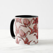 Schöner Papierkran aus Red Origami Tasse (Vorderseite Links)