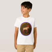 Schöner Park- Cityelch-Medaillon-Gang T-Shirt (Vorne ganz)