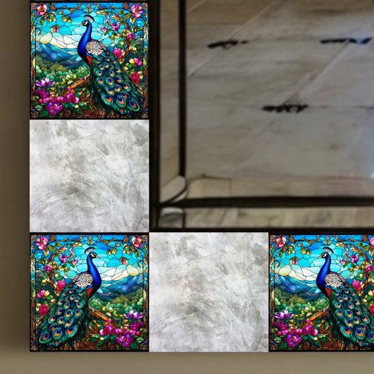 Schöner Park unter dem Blumengarten Fliese