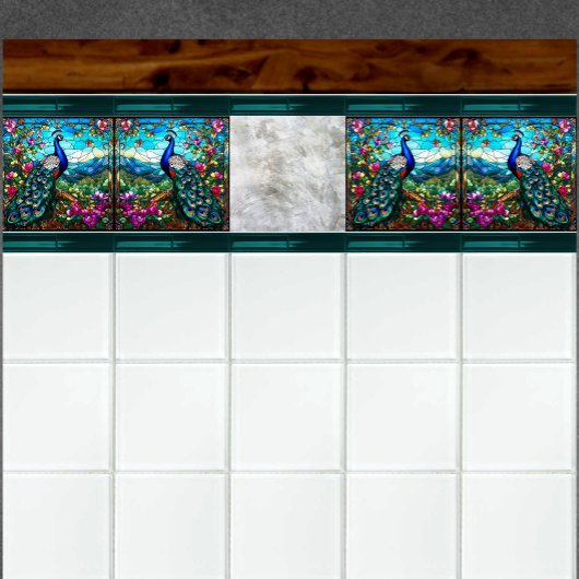 Schöner Park unter dem Blumengarten Fliese