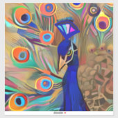Schöner Peacock Laptop-Aufkleber mit Aufkleber (Blatt)