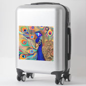 Schöner Peacock Laptop-Aufkleber mit Aufkleber (Koffer)