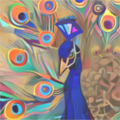 Schöner Peacock Laptop-Aufkleber mit Aufkleber (Vorderseite)