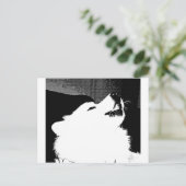 Schöner PelzSamoyedweißhund Postkarte (Stehend Vorderseite)
