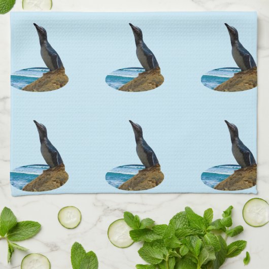 Schöner Penguin, Geschirrtuch (Gefaltet)