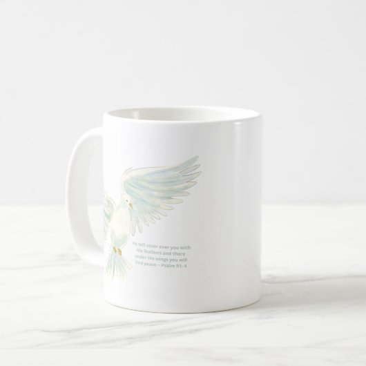 Schöner personalisierter Aaronischer Segen Kaffeetasse (Vorderseite Links)