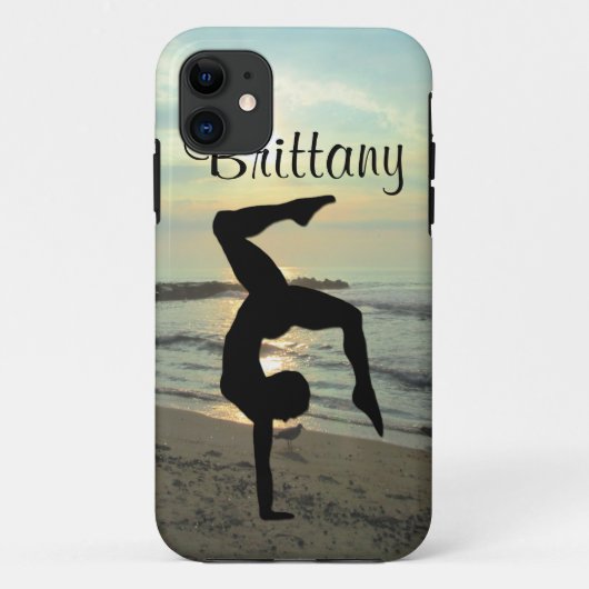SCHÖNER PERSONALISIERTER GYMNASTICS IPHONE-FALL Case-Mate iPhone HÜLLE (Rückseite)