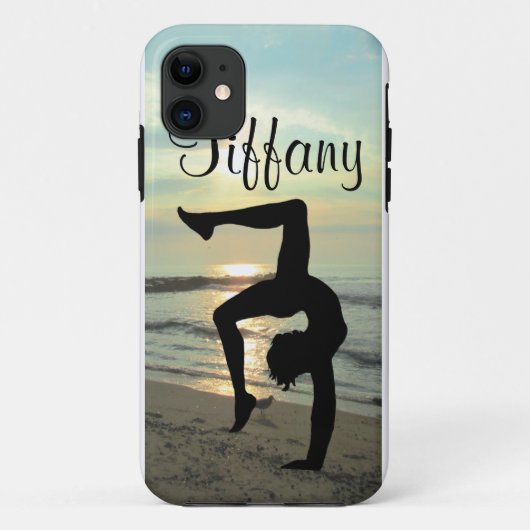 SCHÖNER PERSONALISIERTER GYMNASTICS IPHONE-FALL Case-Mate iPhone HÜLLE (Rückseite)