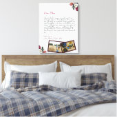 schöner, Personalisierter Liebe Brief Handgeschrie Leinwanddruck (Insitu (Schlafzimmer))