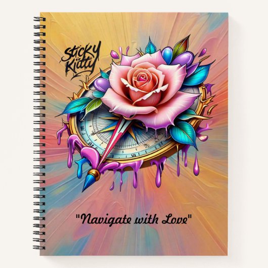 "Schöner Pfad der Zuneigung" Notizblock (Vorderseite)