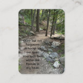 Schöner Pfad im Wald Bäume Wildnis Visitenkarte (Vorderseite)