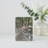 Schöner Pfad im Wald Bäume Wildnis Visitenkarte (Stehend Vorderseite)