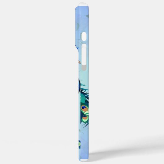 Schöner Pfau Case-Mate iPhone Hülle (Rückseite / Links)