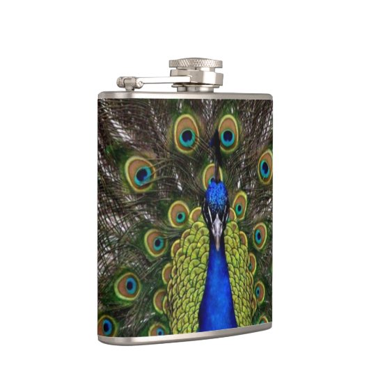 Schöner Pfau Flachmann (Rechts)